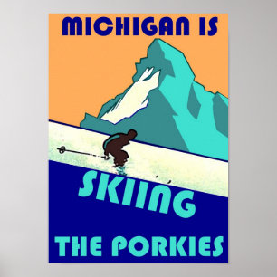 PÓSTER EL POSTER PROMOCIONAL MICHIGAN ESTÁ ESQUEANDO LOS