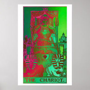 Póster El poster psicodélico de la carta de tarot del