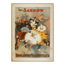 El Poster Sandow Trocadero Vaudevilles