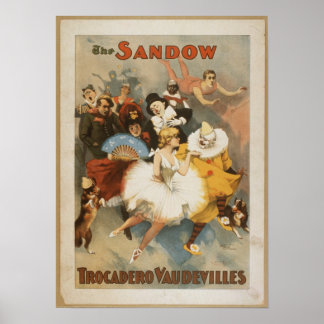 Póster El Poster Sandow Trocadero Vaudevilles