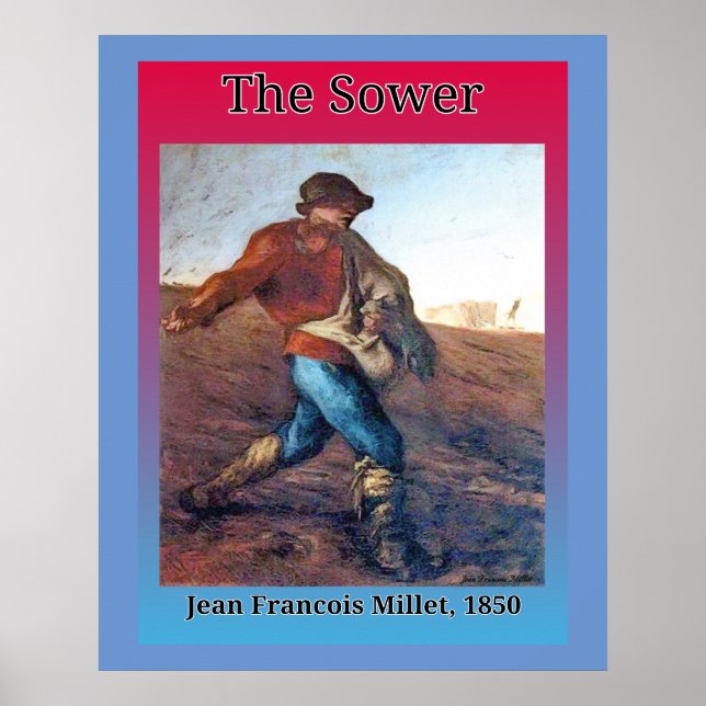 Póster El poster Sower 1850 (Frente)