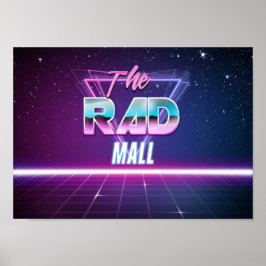 Póster El Poster "Wave 1" del centro comercial Rad 12in x