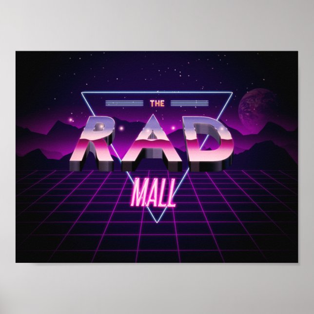 Póster El Poster "Wave 3" del centro comercial Rad 12in x (Frente)