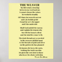 EL POSTER WEAVER POEM