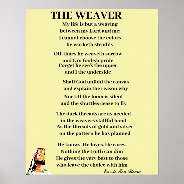 PÓSTER EL POSTER WEAVER POEM (Frente)