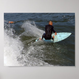 Póster El practicar surf de la playa de Venecia