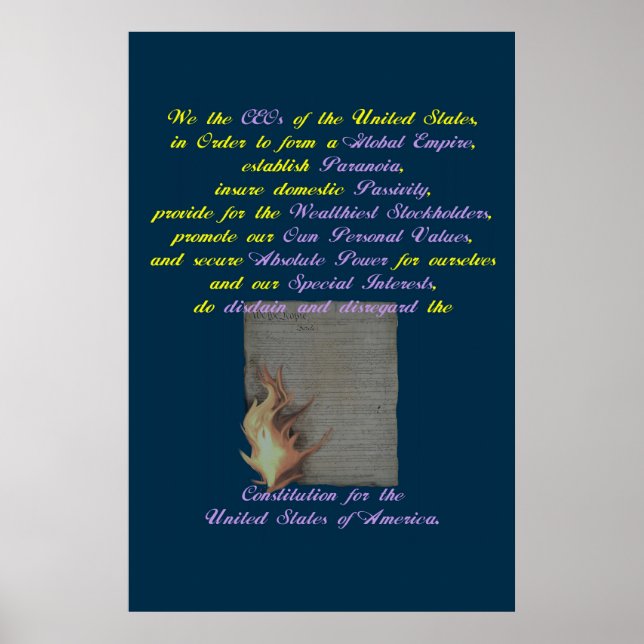Póster El preámbulo reescrito (Frente)