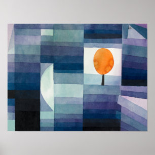 Póster El presagio del otoño   Paul Klee  