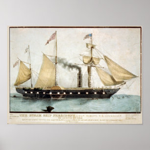 Póster El presidente 2 poster de la nave del vapor