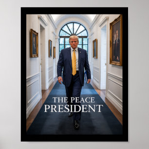 Póster El presidente de la paz, Trump presidente de la pa