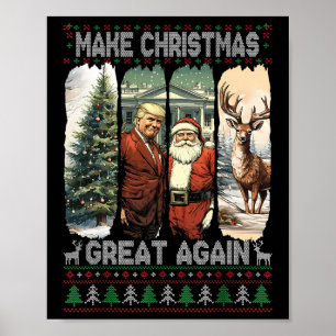 Póster El presidente de Trump, Santa 47 años, hace grande