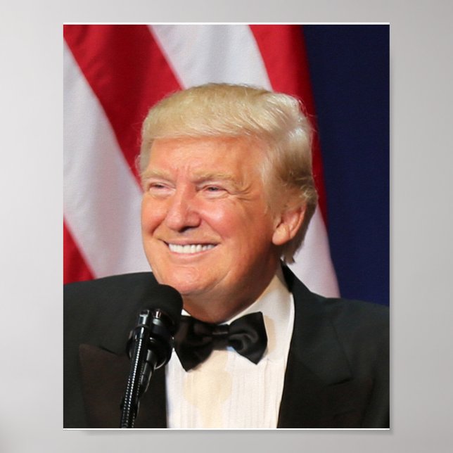 Póster El presidente Donald Trump en su investidura (Frente)