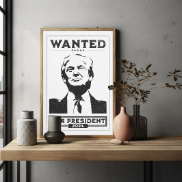 Póster El presidente Donald Trump quiere Poster