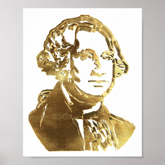 Póster El presidente estadounidense George Washington ret (Frente)