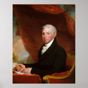 Póster El presidente estadounidense James Monroe por Gilb