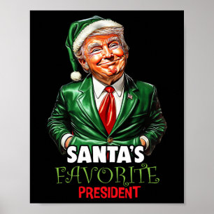 Póster El presidente favorito de Santa Claus, Funny Trump