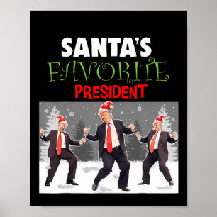 Póster El presidente favorito de Santa Trump baila gracio