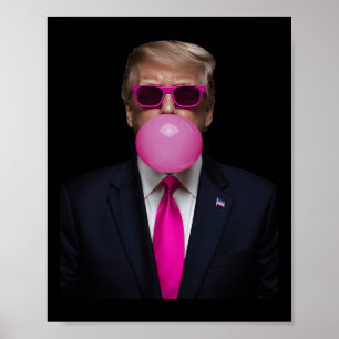 Póster El presidente Fu votó por Trump como presidente de