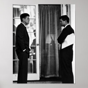 Póster El Presidente John Kennedy Y Robert Kennedy