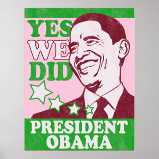 Póster El presidente Obama Poster