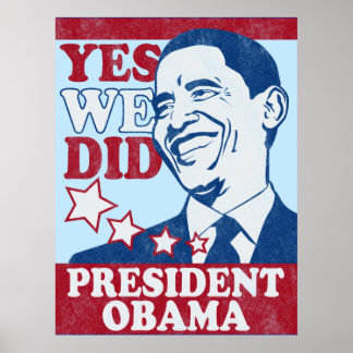 Póster El presidente Obama Poster