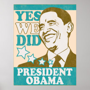 Póster El presidente Obama Poster