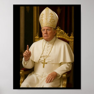 Póster El presidente Trump, el papa Donald Trump