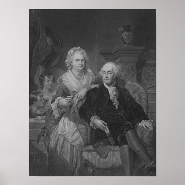 Póster El presidente Washington en casa (Frente)
