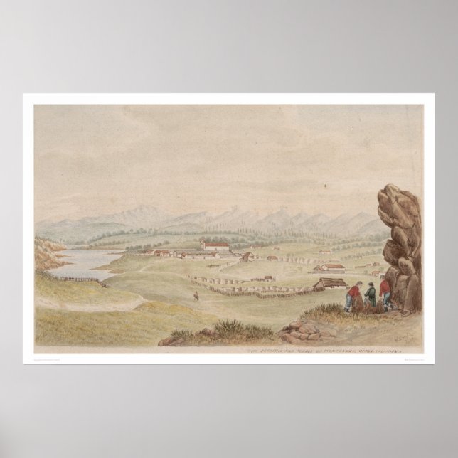 Póster El Presidio y Pueblo de Monterrey (1104) (Frente)