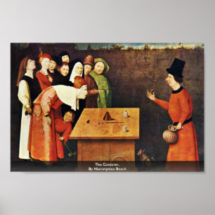 Póster El prestidigitador. Por Hieronymus Bosch