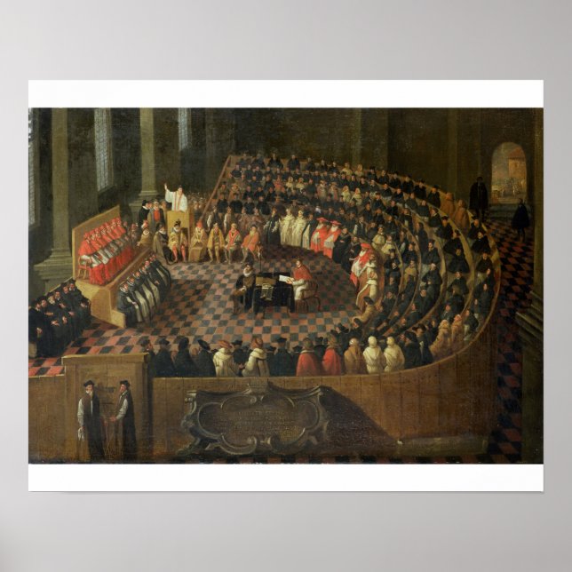 Póster El primer capítulo del 25º Consejo de Trent, Ve (Frente)