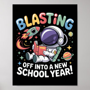 Póster El Primer Día De Vuelta A La Escuela Se Desvanece