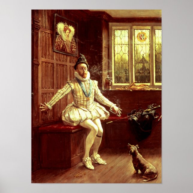 Póster El primer humo de Sir Walter Raleigh (Frente)