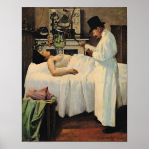 Póster El primer intento de tratar el cáncer con rayos X