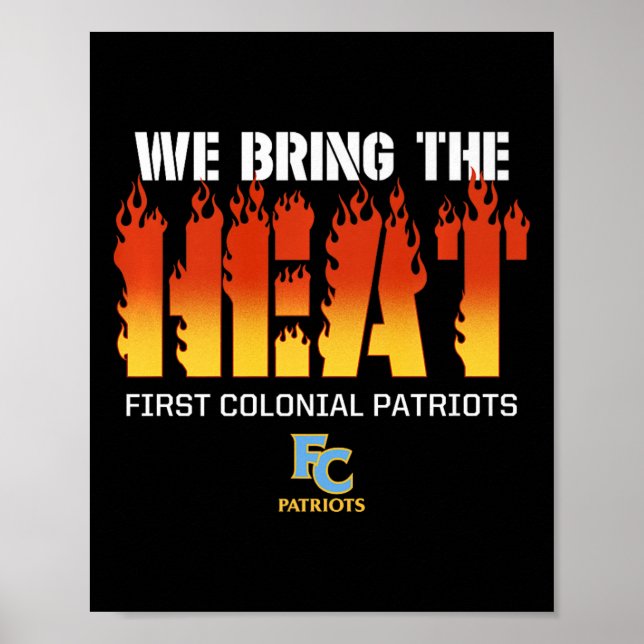 Póster El Primer Logo De Los Patriotas Coloniales Le Trae (Frente)