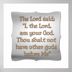 Póster El primer mandamiento