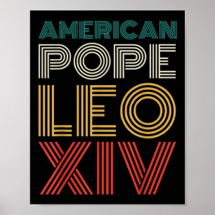 Póster El primer Papa norteamericano Leo Xiv Robert Prevo