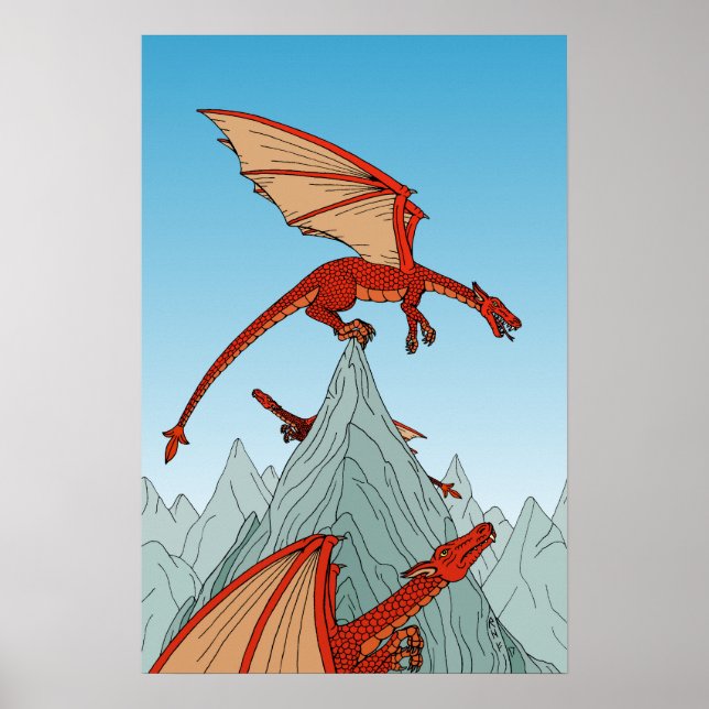 Póster ¡El primero en llegar a la cima gana! (Frente)