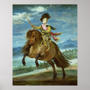Póster El príncipe Balthasar Carlos a caballo, c.1635-36
