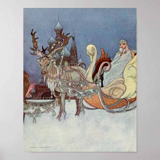 Póster "El príncipe feliz" por Charles Robinson desde Rus (Frente)