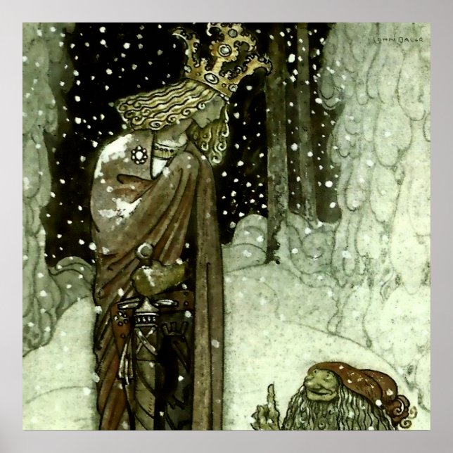 Póster "El príncipe y el tomate" por John Bauer (Frente)