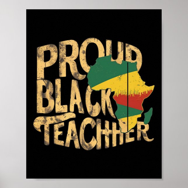 Póster El problema del maestro negro educadores del orgul (Frente)