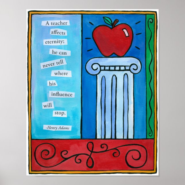 Póster El profesor afecta al Poster de la eternidad (Frente)