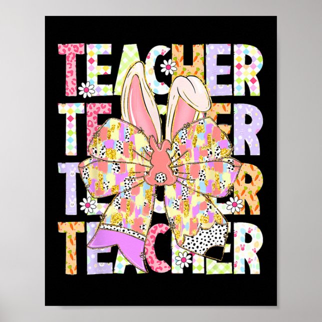Póster El profesor Bunny Coquette Bow Pencil Bunny Easter (Frente)