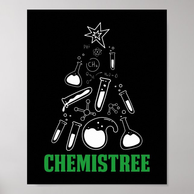Póster El profesor Chmistree Navidades divertidos Pun (Frente)