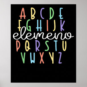 Póster El profesor de guardería ABC Elemeno vuelve a la e