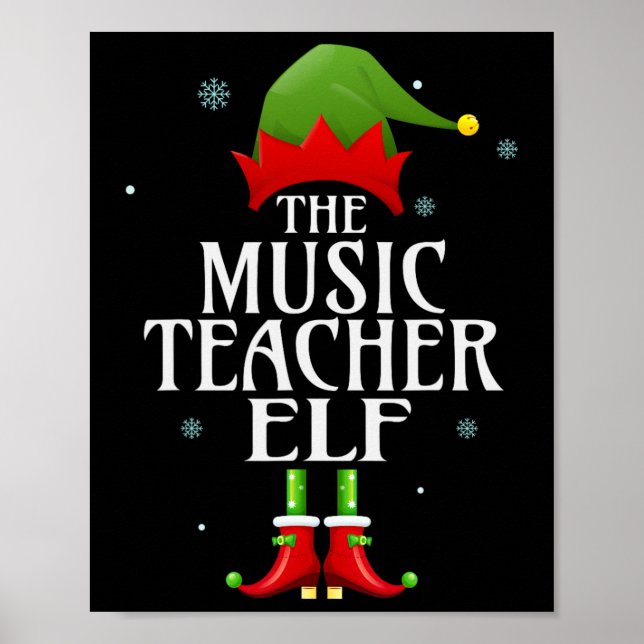 Póster El profesor de música Elf Xmas Matanza Grupo de la (Frente)