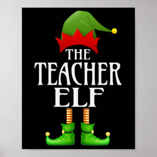 Póster El profesor Elf Xmas Gracioso Grupo de Matanza Fam
