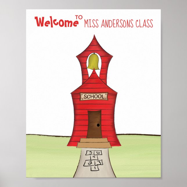 Póster El profesor vuelve al aula escolar (Frente)