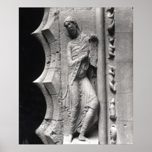 Póster El profeta Isaías que desenrolla un phylactery